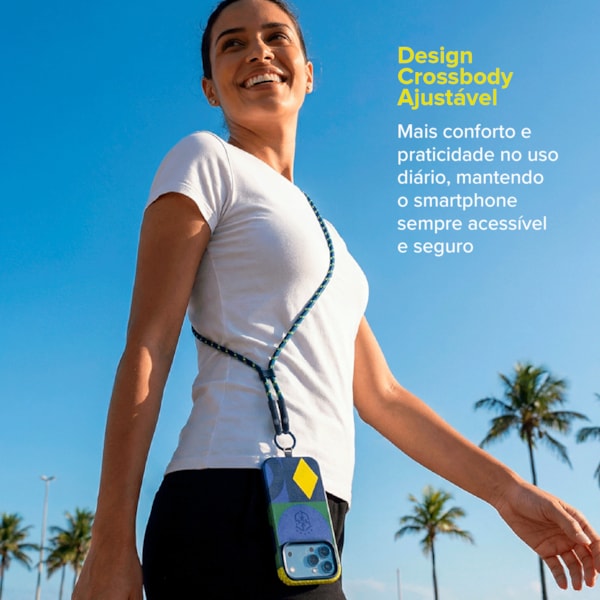 Alça Cabo USB-C Transversal Para Smartphone i2GO Oficial CBF
