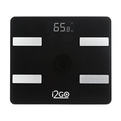 Balança Corporal Inteligente Bioimpedância Bluetooth Smart Scale Fit Preto I2GO - I2GO Home