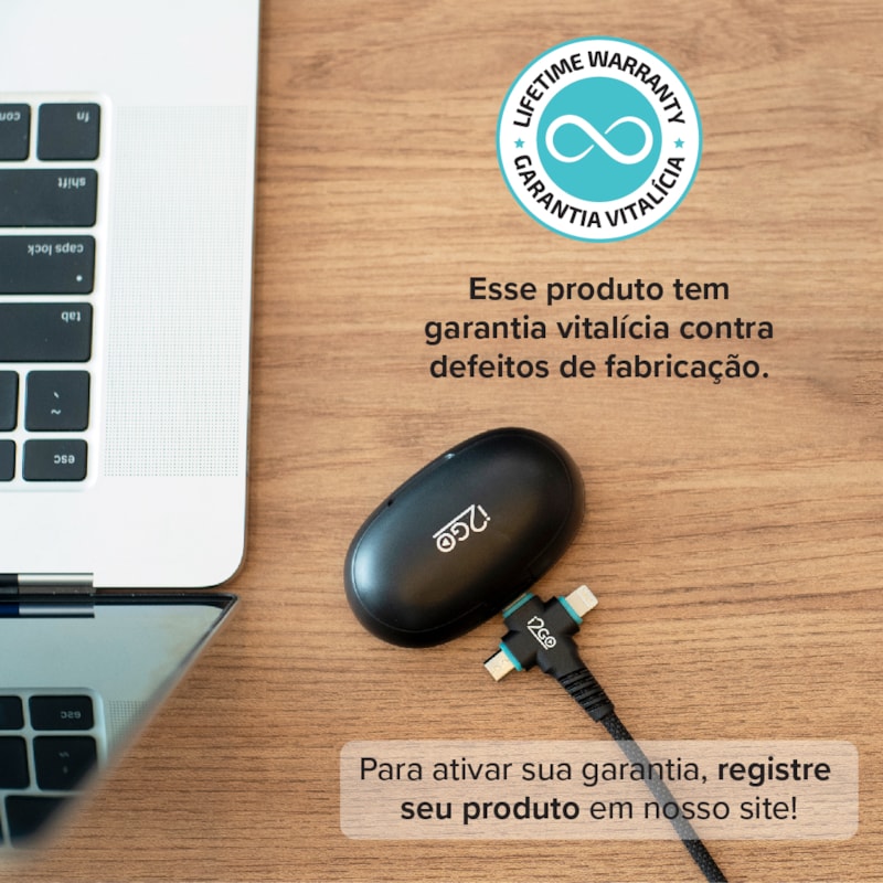Segunda imagem do produto Cabo ConnectMax 6 em 1 i2GO 1,5m Preto - i2GO PRO