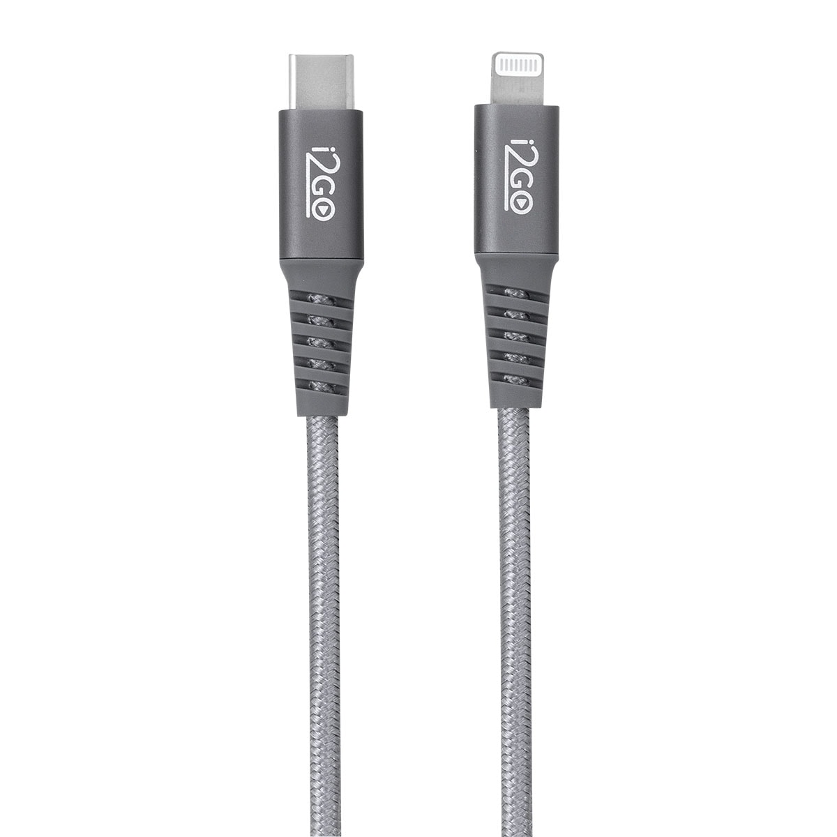Cabo iPhone/Lightning + USB-C i2GO Certificado MFi 2m 3A Nylon