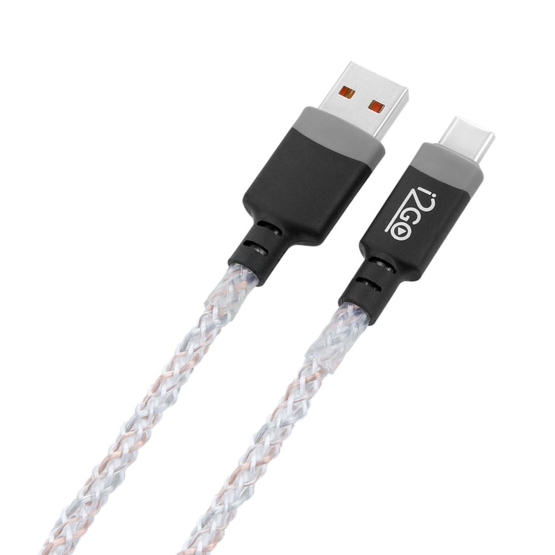 Segunda imagem do produto Cabo USB-C i2GO LED RGB 1m 2.4A - i2GO Plus