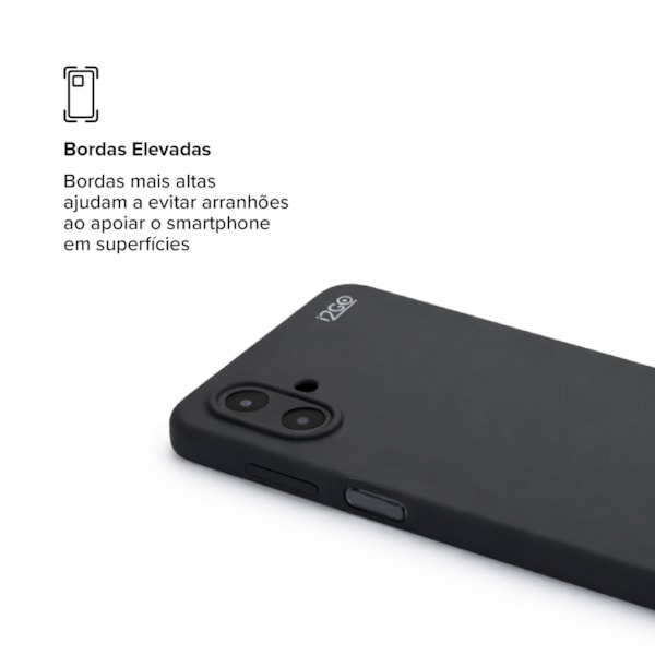 Capa i2GO Silicone Samsung A07 Preto