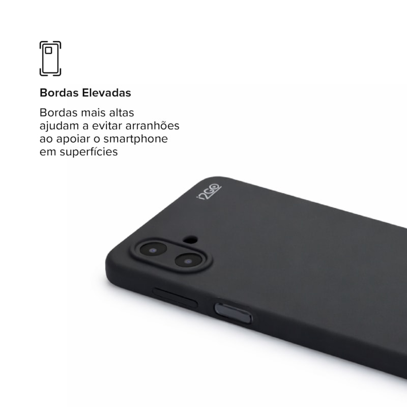 Segunda imagem do produto Capa i2GO Silicone Samsung A07 Preto
