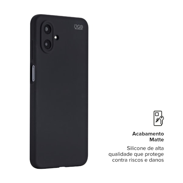 Capa i2GO Silicone Samsung A07 Preto