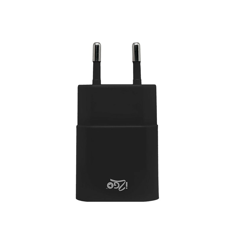 Segunda imagem do produto Carregador de Parede com 1 Saída USB i2GO Entrada 100-240V Saída 5V-2.1A Preto - i2GO Basic
