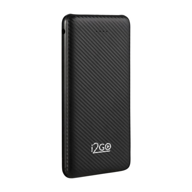Carregador Portátil (Power Bank) i2GO 10000mAh 2 Saídas USB + 1 Saída USB-C Preto - i2GO Plus