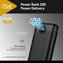 Carregador Portátil (Power Bank) Ultra Rápido 20000mAh Power Delivery 20W 2 Saídas USB + 1 Saída/Entrada USB-C Preto i2GO - i2GO PRO