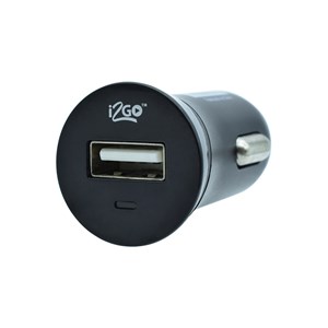 Produto Carregador Veicular com 1 Saída USB i2GO Entrada 12-24V Saída 5V-1A Preto - i2GO Basic