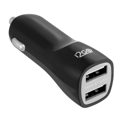 Carregador Veicular com 2 Saídas USB i2GO 3,4A Preto - i2GO Plus