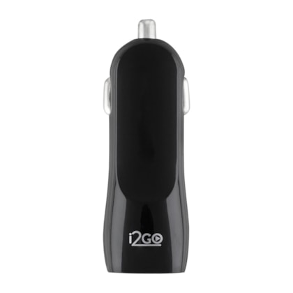 Segunda imagem do produto Carregador Veicular com 2 Saídas USB i2GO 3,4A Preto - i2GO Plus