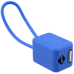 Chaveiro Havaianas by i2GO com Cabo Micro-USB 24cm 2,4A - Azul Estrela