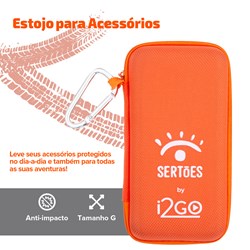 Porta Cartão para Smartphone Smart Pocket i2GO Silicone Preto - i2GO Basic