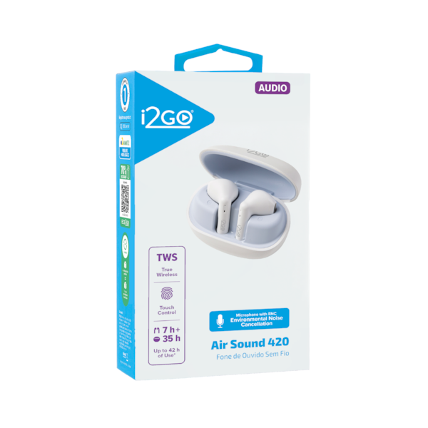 Fone De Ouvido Bluetooth TWS i2GO Air Sound 420