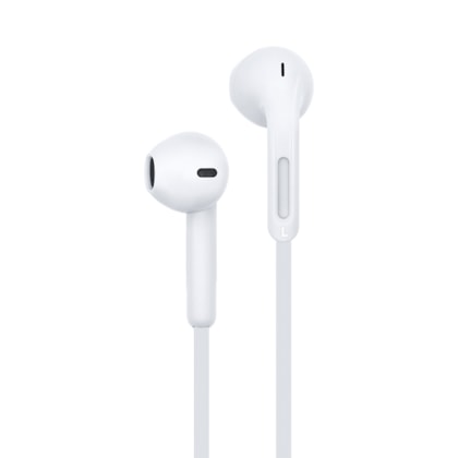Segunda imagem do produto Fone de ouvido i2GO Active com microfone 1,2m 103db Branco - i2GO Basic