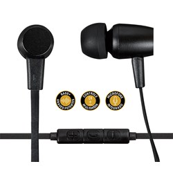 Fone de Ouvido Sound Beats I2GO Intra-Auricular Com Microfone e Acabamento em Metal 1,2m 103db Preto