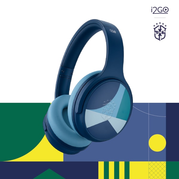 Headphone Bluetooth ANC i2GO Oficial CBF