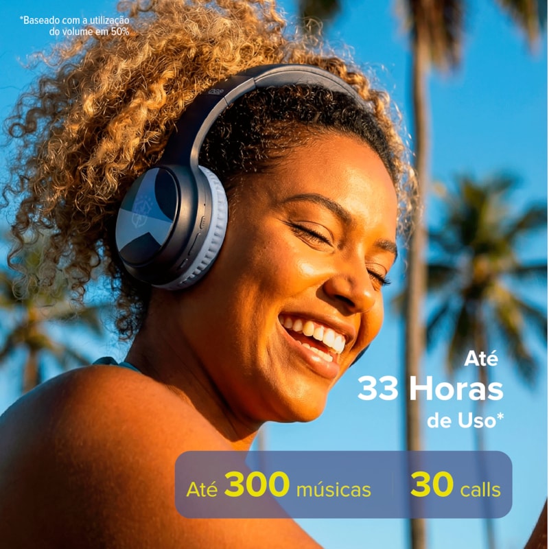 Segunda imagem do produto Headphone Bluetooth ANC i2GO Oficial CBF