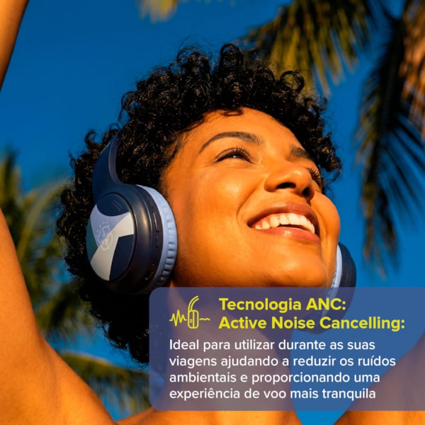 Headphone Bluetooth ANC i2GO Oficial CBF