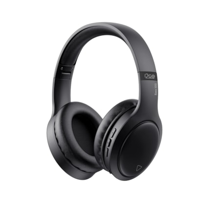 Headphone Bluetooth BASS 500 i2GO com Microfone Integrado, Até 30h de bateria e Entrada Auxiliar