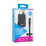 Kit Carregador de Parede USB 1A + Cabo Micro USB 2,4A i2GO Preto - i2GO Basic