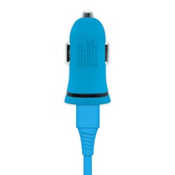 Kit Carregador Veicular 1A + Cabo Micro USB 2,4A i2GO Azul - i2GO Basic