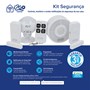 Kit de Segurança Inteligente i2GO com 1 Sensor de Movimento + 2 Sensores de Porta + Central de Alarme - i2GO Home