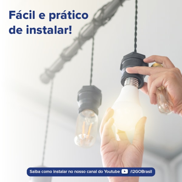 Lâmpada Inteligente Smart Lamp i2GO Wi-Fi 10W - i2GO Home