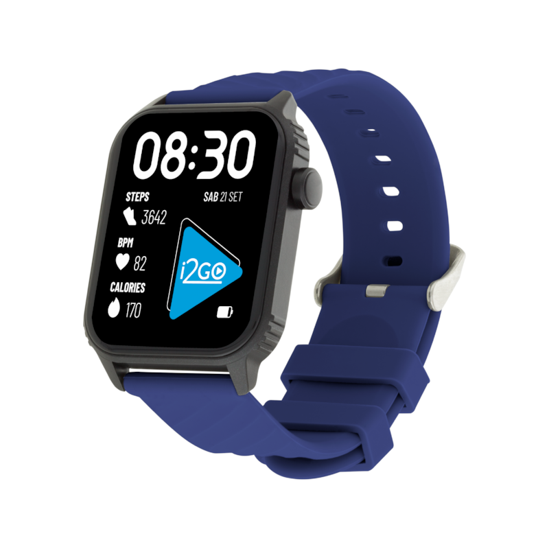 Segunda imagem do produto Pulseira para Smartwatch i2GO R200 e S200 - Azul Escuro