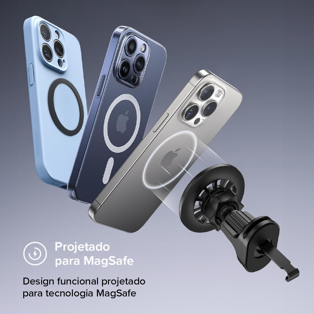 yomogii② Suporte Veicular i2GO Ultramagnetic 36 Ímãs e Rotação 360°