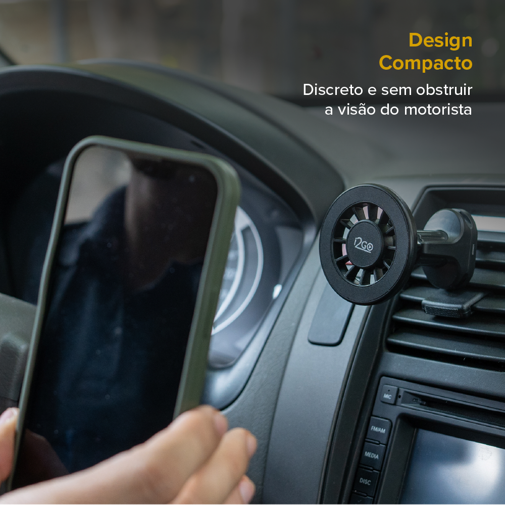 Suporte Veicular i2GO Ultramagnetic 36 Ímãs e Rotação 360°